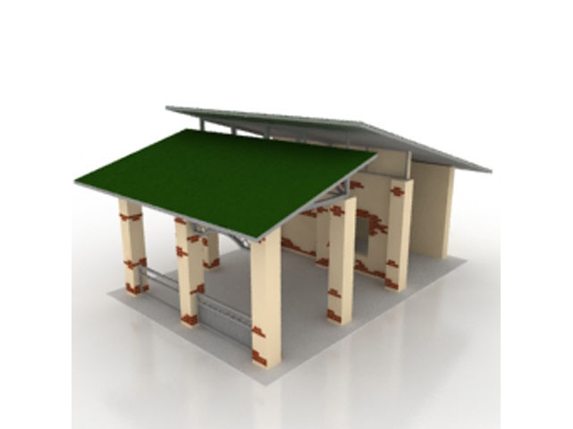 Free Green building 3D model For Architecture 3Ds Max Model Download